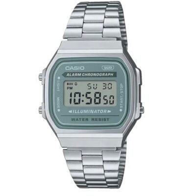 Casio Vintage A168 Unisex Green Dial