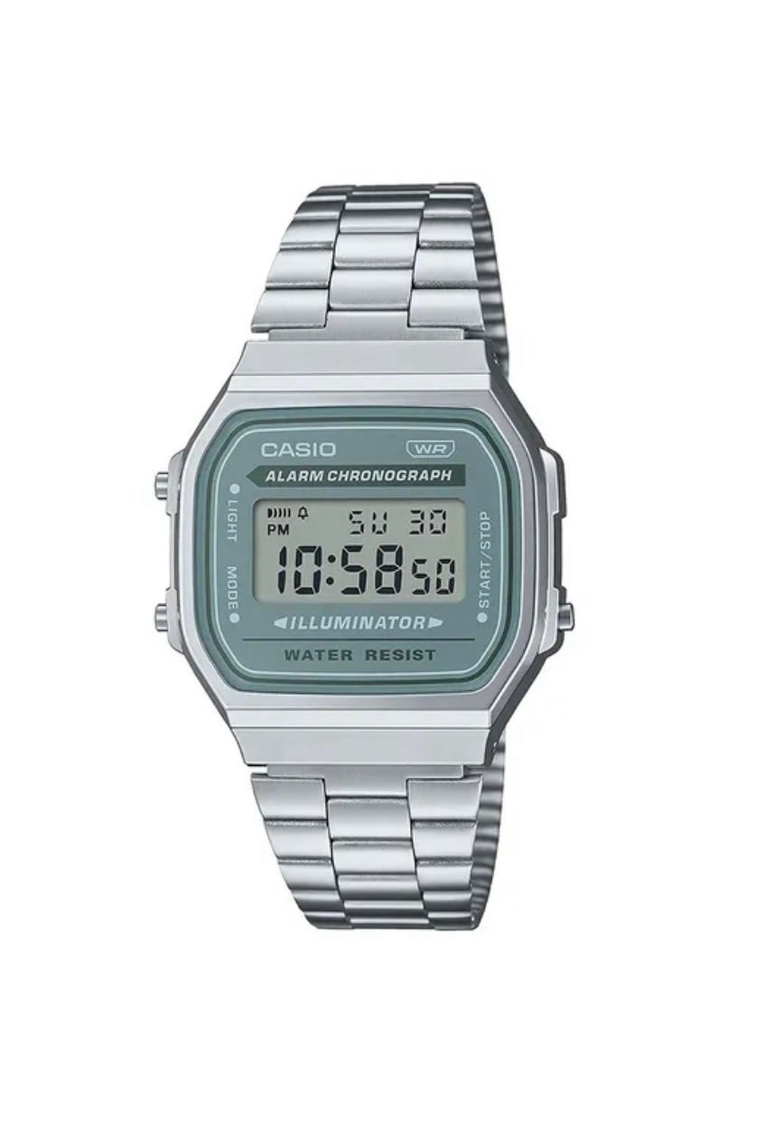 Casio Vintage A168 Unisex Green Dial