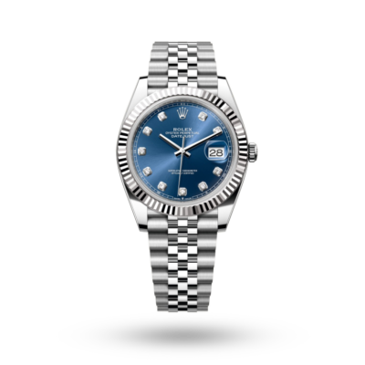 Rolex DateJust Blue with Diamond work Automatic